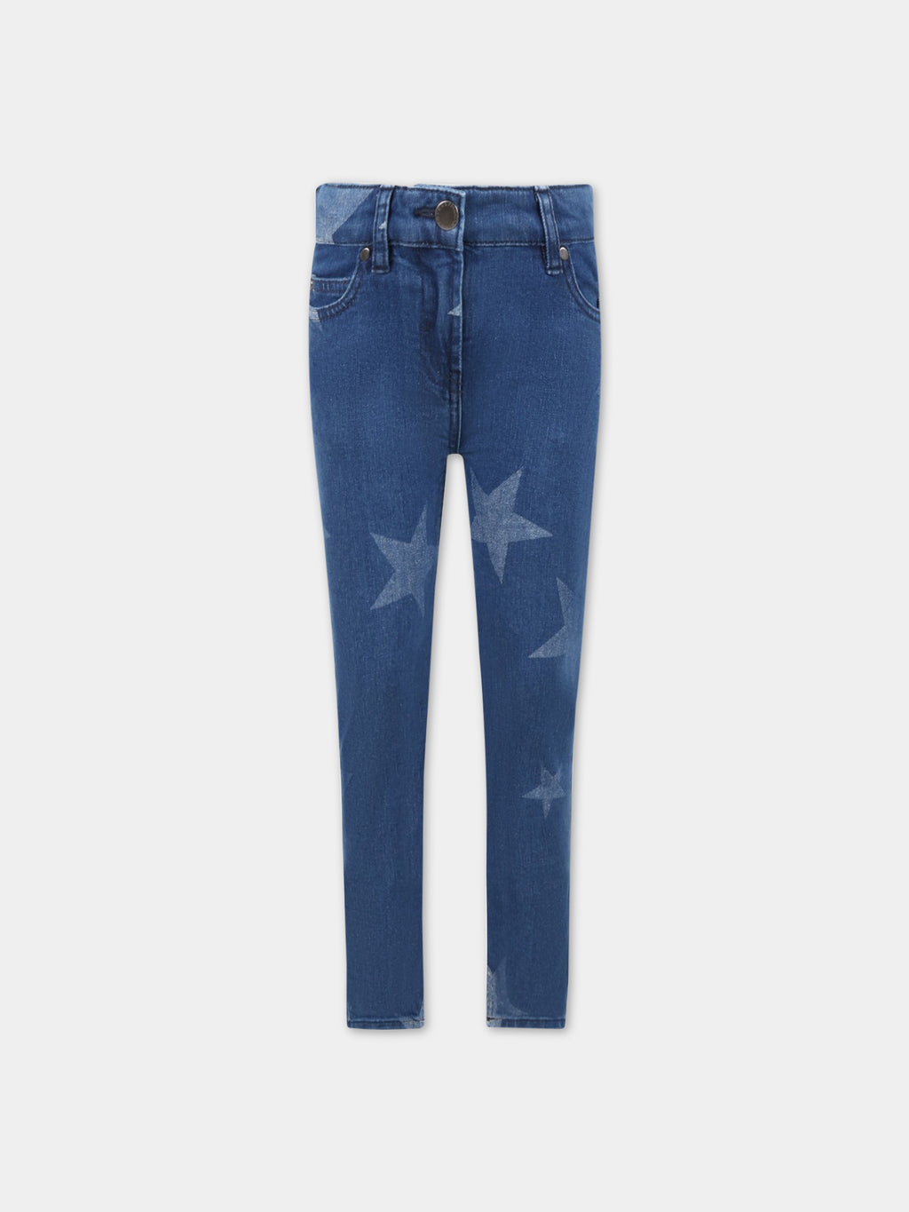 Jeans blu per bambina con stelle